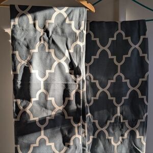 50" x 84" Blue (ish) Grey Curtains Set of 2 Gray Smoke Free Home Good Used